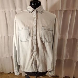 Washed Denim Button Up